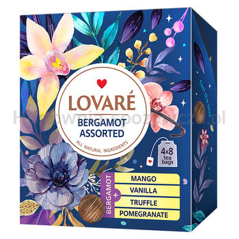 Zestaw Herbata Czarna Bergamotka (32 X 2 G) Lovare