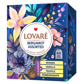 Zestaw Herbata Czarna Bergamotka (32 X 2 G) Lovare