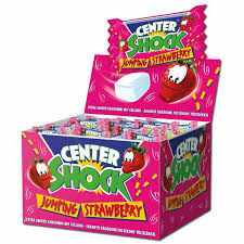 Chupa Chups Guma Do Żucia Center Shock Truskawka 4G X 100