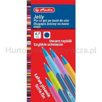 Herlitz Długopis żelowy Jelly 0,7 mm niebieski 12szt.