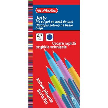 Herlitz Długopis żelowy Jelly 0,7 mm niebieski 12szt.