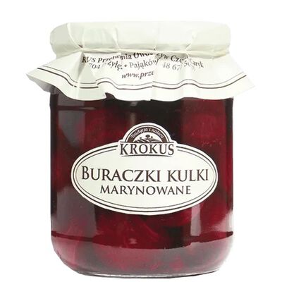 Buraczki Marynowane Kulki 470 G (300 G) - Krokus [BIO]