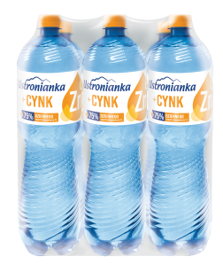 Woda Ustronianka z cynkiem 1,5L lekkogazowana