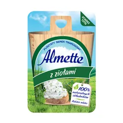 Almette mini puszysty serek twarogowy z ziołami 4x30 g
