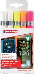 Edding Marker kredowy e-4095 2-3 mm, 5 szt., mix kolorów 