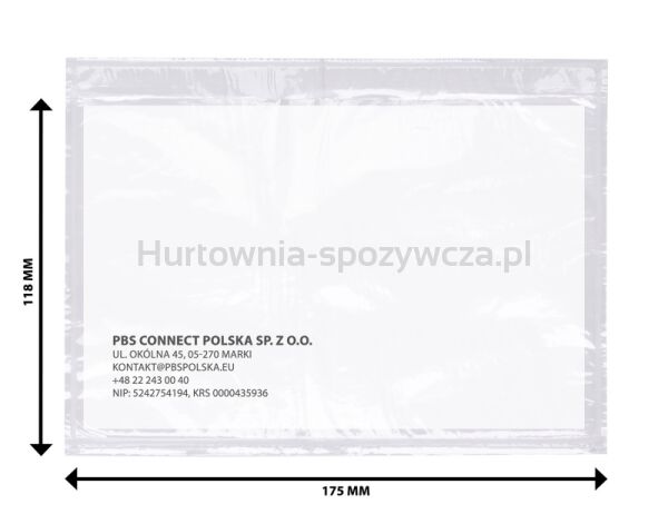 Koperta/przylga kurierska OFFICE PRODUCTS, C6, 500szt., transparentna - 3