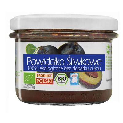 Powidełko Śliwkowe Bez Dodatku Cukru Bezglutenowe 180 G - Bio Food [BIO]