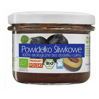 Bio Food  Powidełko Śliwkowe Bez Dodatku Cukru Bezglutenowe 180 G [BIO]