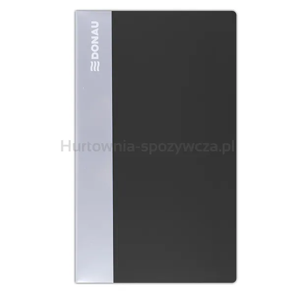 Wizytownik DONAU, PP, na 480 wizytówek, czarny