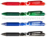 Q-Connect Długopis automatyczny , 1,0mm, wymazywalny, czarny  - 2