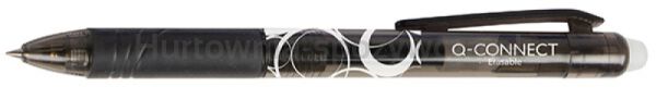 Q-Connect Długopis automatyczny , 1,0mm, wymazywalny, czarny 