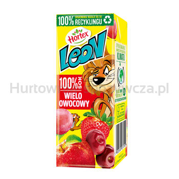 Hortex Leon Sok 100% Wieloowocowy Karton 200 Ml