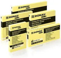 Donau Bloczek Samoprzylepny Eco, 76x76mm, 1x100 kart., jasnożółty  - 2