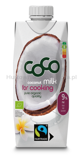 Coconut Milk - Napój Kokosowy Do Gotowania Bez Dodatku Cukrów Bio 500 Ml - Coco (Dr Martins) [BIO]