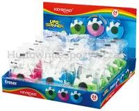 Gumka uniwersalna KEYROAD UFO Spinner, pakowane na displayu, mix kolorow - 2