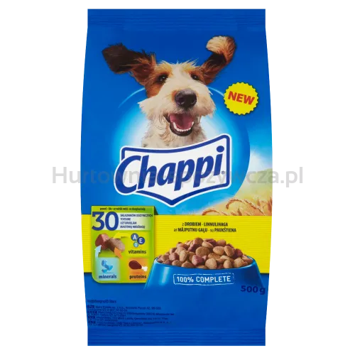 Chappi Karma Dla Psów Sucha Z Drobiem 500G