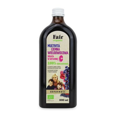 Multivita Wieloowocowa Bez Dodatku Cukru Bio 500 Ml - Fair Organic [BIO]