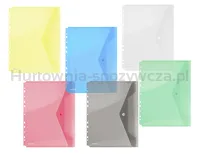 Donau Teczka kopertowa zatrzask, PP, A4, 200mikr., z europerforacją, żółta  - 2