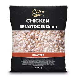 Pieczone Kostki Z Piersi Kurczaka 12 MM 2,5 KG