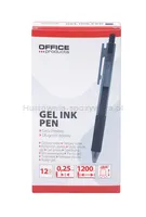 Długopis automatyczny żelowy OFFICE PRODUCTS,  gr. linii 0,25mm, dł. linii 1200m, czarny - 3