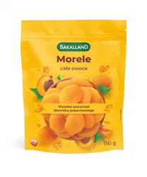 Morele suszone całe owoce, Bakalland, 150g