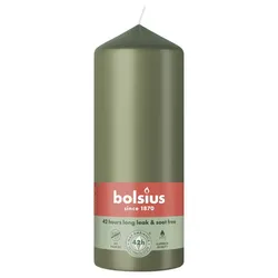 Bolsius Świeca pieńkowa 150/58 Essentials Zielona Oliwka