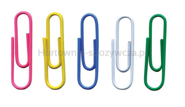 Office Products Spinacze okrągłe 28mm 500szt., w woreczku, mix kolorów 