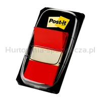 Post-It Zakładki indeksujące (680-1), PP, 25,4x43,2mm, 50 kart., czerwone  - 2