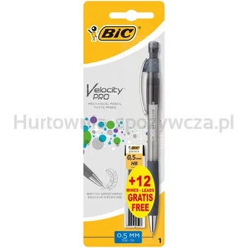 Bic ołówek Velocity Pro 0.5 mm  automatyczny blister 1 + 12 wkładów