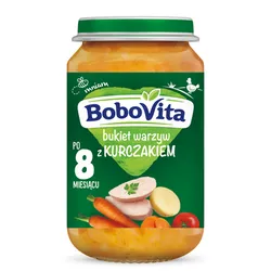 Bobovita Bukiet Warzyw Z Kurczakiem Po 8 Miesiącu 190 G