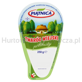 Piątnica Twaróg Wiejski Półtłusty klinek 250G