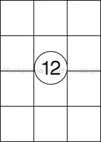 Office Product Etykiety 63,5x72mm, białe, 100 ark.  - 2