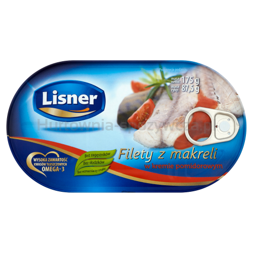 Lisner Filety Z Makreli W Kremie Pomidorowym 175 G