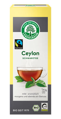 Lebensbaum Herbata Czarna Cejlońska Ekspresowa Fair Trade Bio (20 X 2 G) 40 G [BIO]