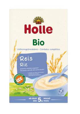 Kaszka Ryżowa Bez Dodatku Cukrów Bezglutenowa Od 5 Miesiąca Bio 250 G - Holle [BIO]