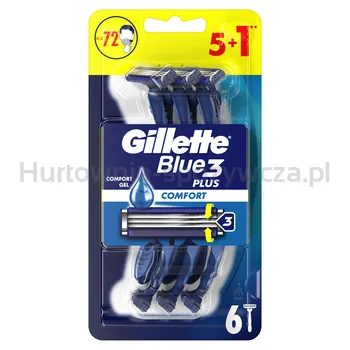 Gillette Blue3 Plus Comfort Maszynki Jednorazowe Dla Mężczyzn 6 Szt.