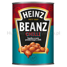 Heinz Fasolka W Sosie Pomidorowym Z Chilli 390G(data przydatności 28.02.2026)