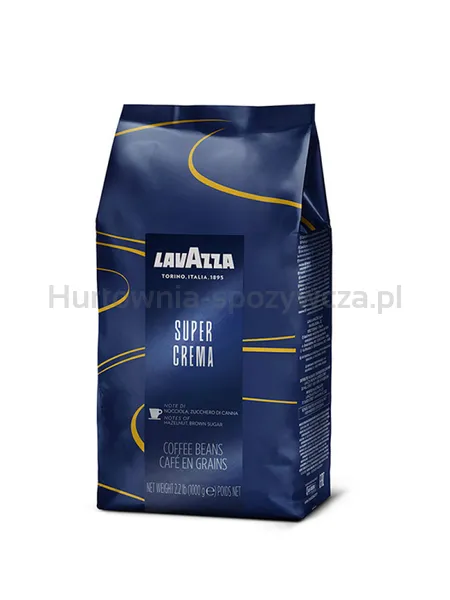 Lavazza Kawa Ziarnista Super Crema Espresso Blue 1 Kg