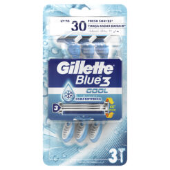 Gillette Blue3 Cool Maszynka Jednorazowa Z 3Ostrzami, 3 Sztuki