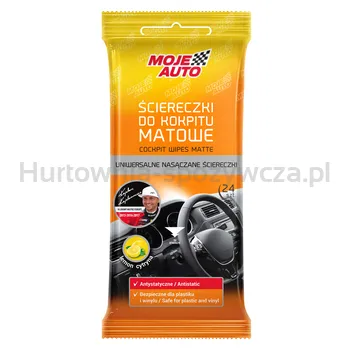 Moje Auto Nasączone Ściereczki Do Kokpitu Matowe 24Szt 
