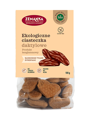 Ciastka Daktylowe Bezglutenowe Bio 100 G - Zemanka [BIO]