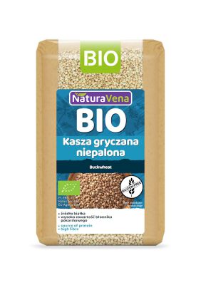 Kasza Gryczana Niepalona Bezglutenowa Bio 500 G - Naturavena [BIO]