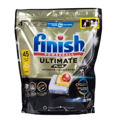 Tabletki Do Zmywarki FinishUltimate Plus, 45 Szt., Lemon