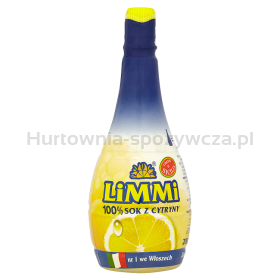 Limmi Naturalny Sok Z Cytryn Sycylijskich 200Ml