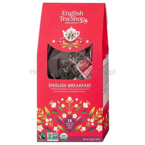 Herbata English Breakfast 15 piramidek 45g BIO
