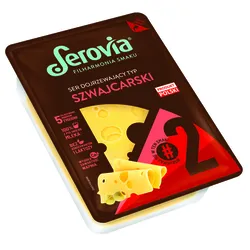 Serovia Ser Dojrzewający Typ Szwajcarski Tłusty, Plastry 450G