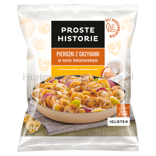 Proste Historie Pierożki Z Grzybami W Sosie Śmietanowym 450G