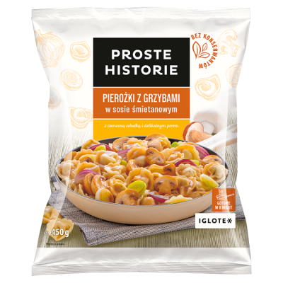 Proste Historie Pierożki Z Grzybami W Sosie Śmietanowym 450G