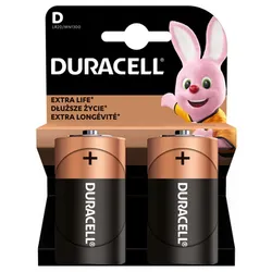 Baterie Alkaliczne Duracell Typ D 2Szt.