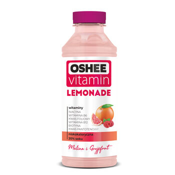 Oshee Vitamin Lemonade Napój Niegazowany Malina I Grejpfrut 555 Ml